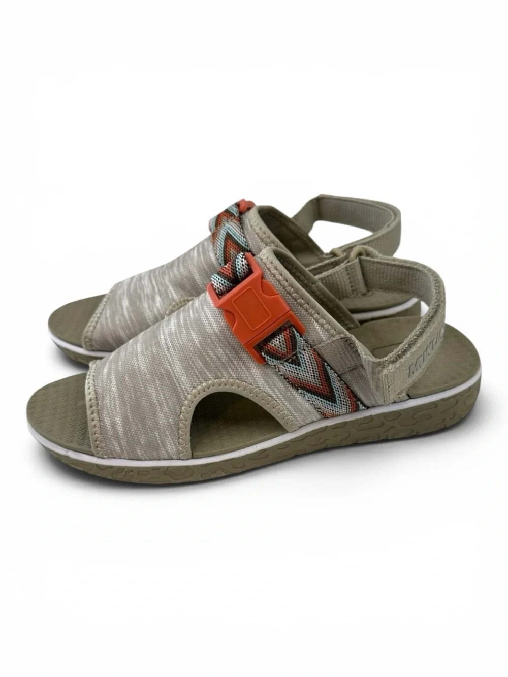 Muk Luks Boardwalk Parade Sandal Clay 7 Gray